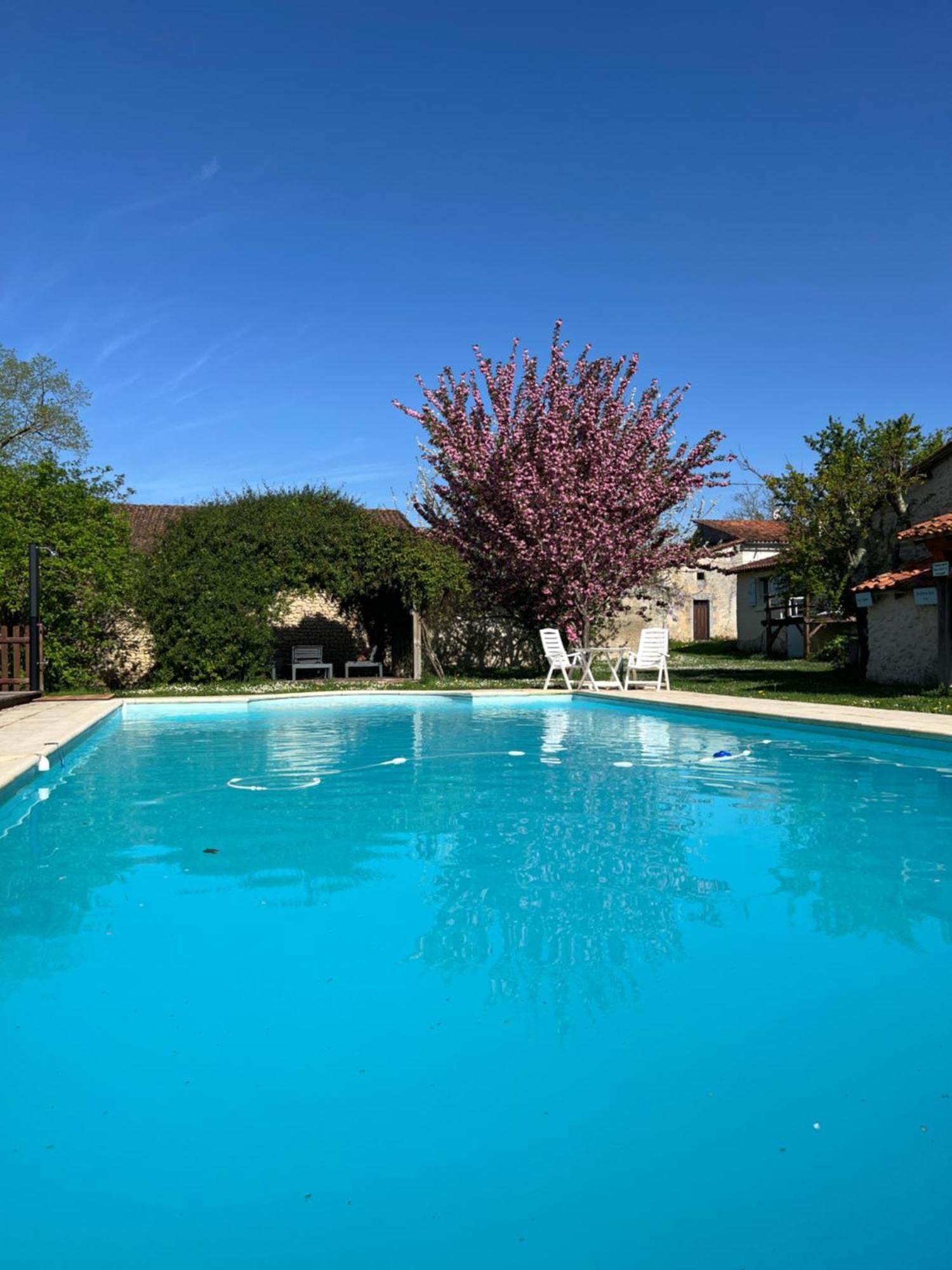 Entire Apartment With Swimming Pool Near Aubeterre Saint-Romain  Buitenkant foto